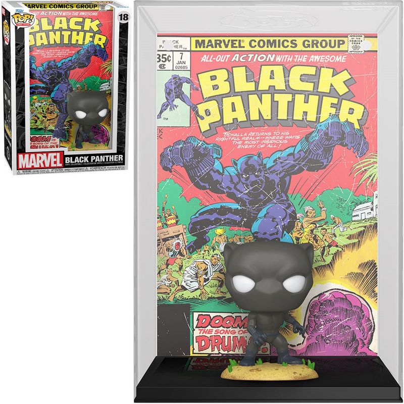 Фигурка Funko Pop Cover Black Panther / Фанко Поп Чёрная Пантера