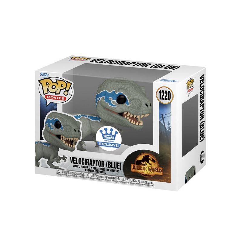 Фигурка Funko Pop Jurassic World Dominion - Velociraptors (Blue) / Фанко Поп Мир Юрского периода - Велоцираптор