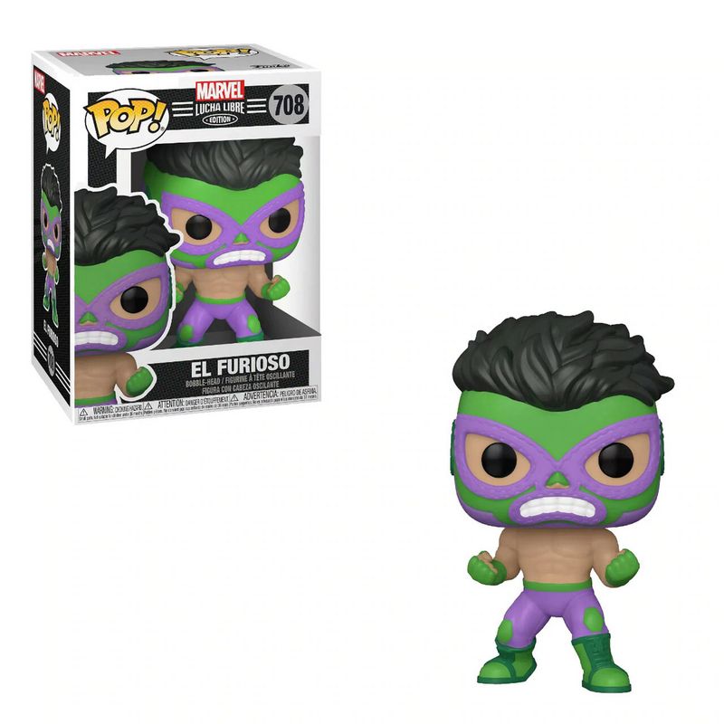 Фигурка Funko Pop Marvel Lucha Libre - El Furioso (Hulk) / Фанко Поп Луча Либре