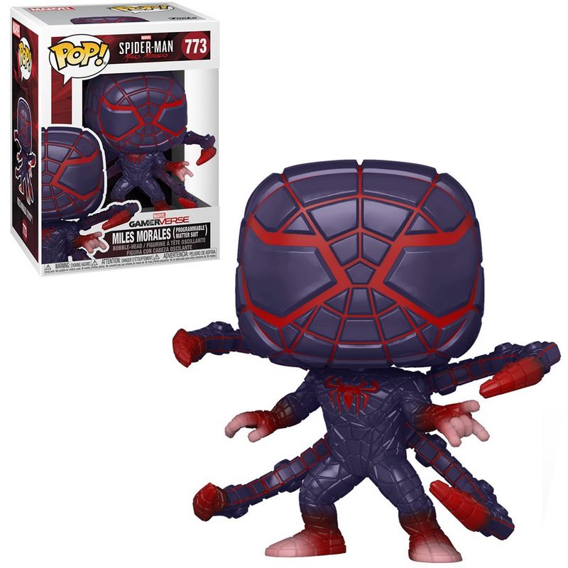 Фигурка Funko Pop Spider-Man Miles Morales Game (Programmable Matter Suit) / Фанко Поп Человек-паук Майлз Моралес