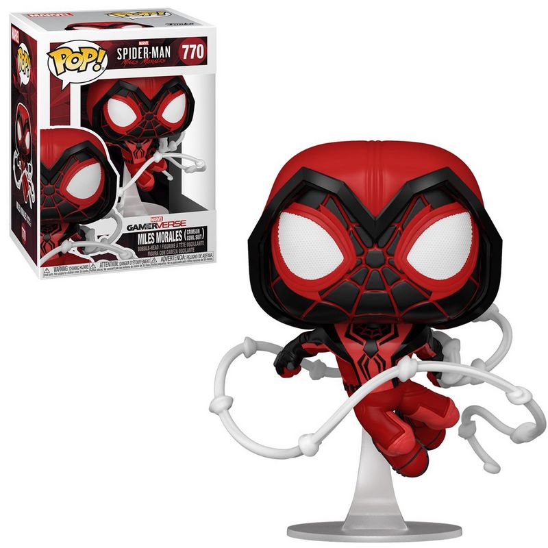 Фігурка Funko Pop Spider-Man Miles Morales Game (Crimson Cowl Suit) / Фанко Поп Людина-павук Майлз Моралес