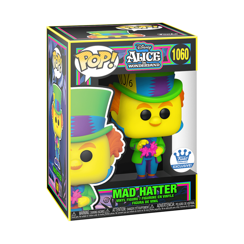 Фігурка Funko Pop Black Light Alice in Wonderland 70th - Mad Hatter / Фанко Поп Аліса в Задзеркаллі - Шалений Шляпник