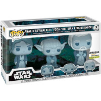 Фігурка Funko Pop Star Wars The Galaxy - Anakin Skywalker, Yoda, Obi-Wan Kenobi (Endor) / Фанко Поп Зіркові війни