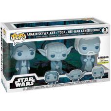 Фигурка Funko Pop Star Wars Across the Galaxy - Anakin Skywalker, Yoda, Obi-Wan Kenobi (Endor) / Фанко Поп Звёздные войны