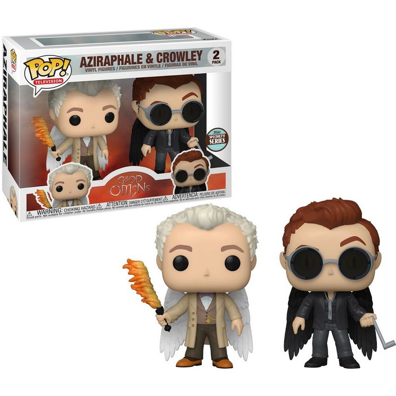 Фигурка Funko Pop Good Omens - Aziraphale and Crowley / Фанко Поп Благие знамения - Азирафаэль и Кроули