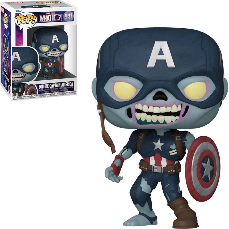 Фігурка Funko Pop What if? - Zombie Captain America / Фанко Піп Що якщо? - Зомбі Капітан Америка