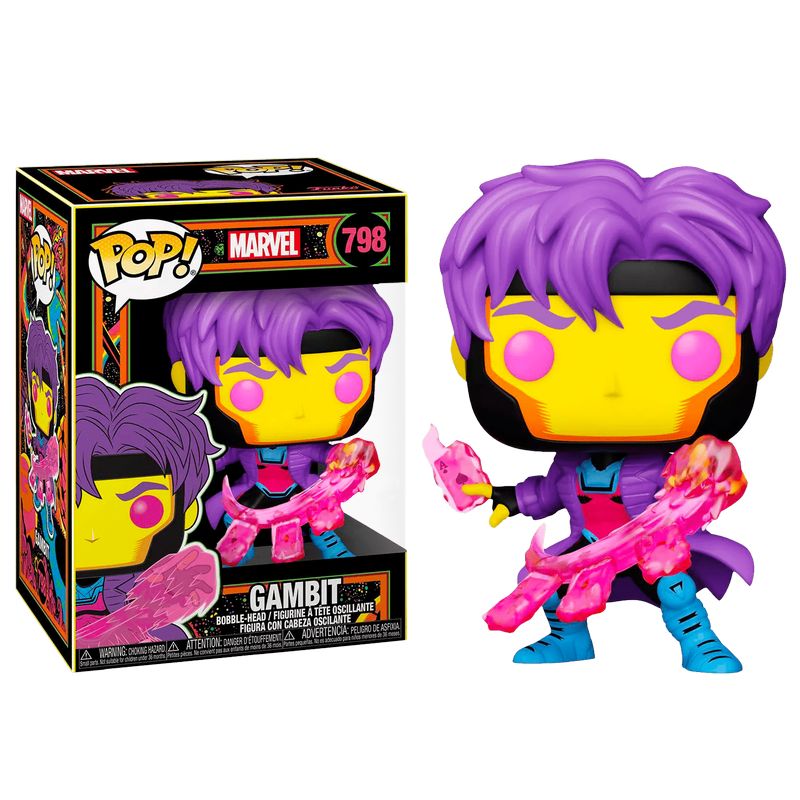 Фигурка Funko Pop Black Light Marvel - Gambit #55628EU / Фанко Поп Гамбит