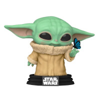 Фігурка Funko Pop Star Wars Mandalorian - Grogu with Butterfly / Фанко Поп Мандалорець - Грогу