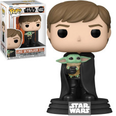 Фигурка Funko Pop Star Wars Mandalorian - Luke Skywalker with Grogu / Фанко Поп Мандалорец - Люк Скайуокер и Грогу