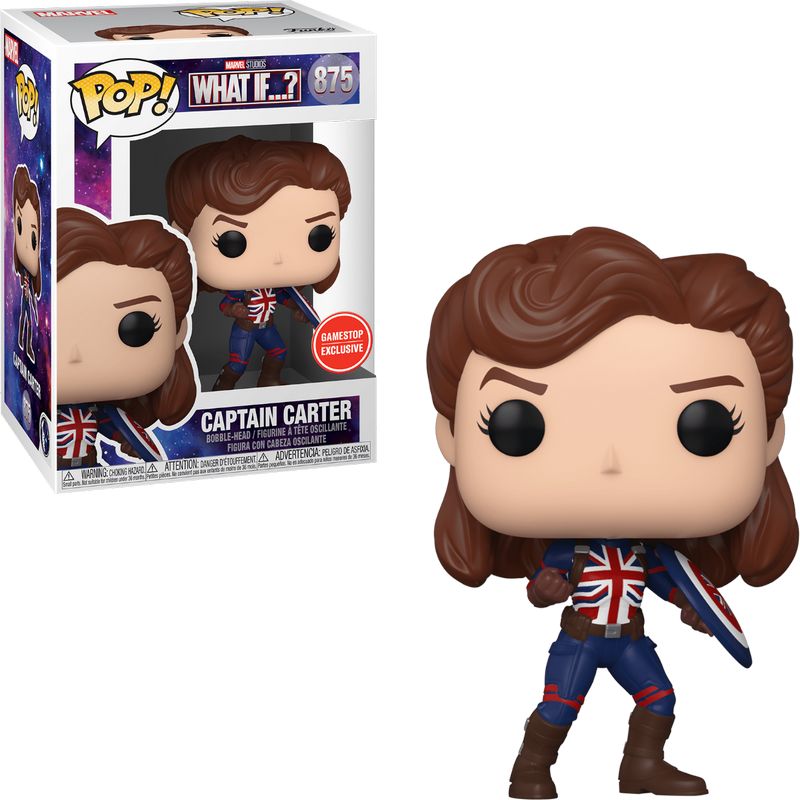 Фигурка Funko Pop What if? - Captain Carter #55967EU / Фанко Поп Что если? - Капитан Картер