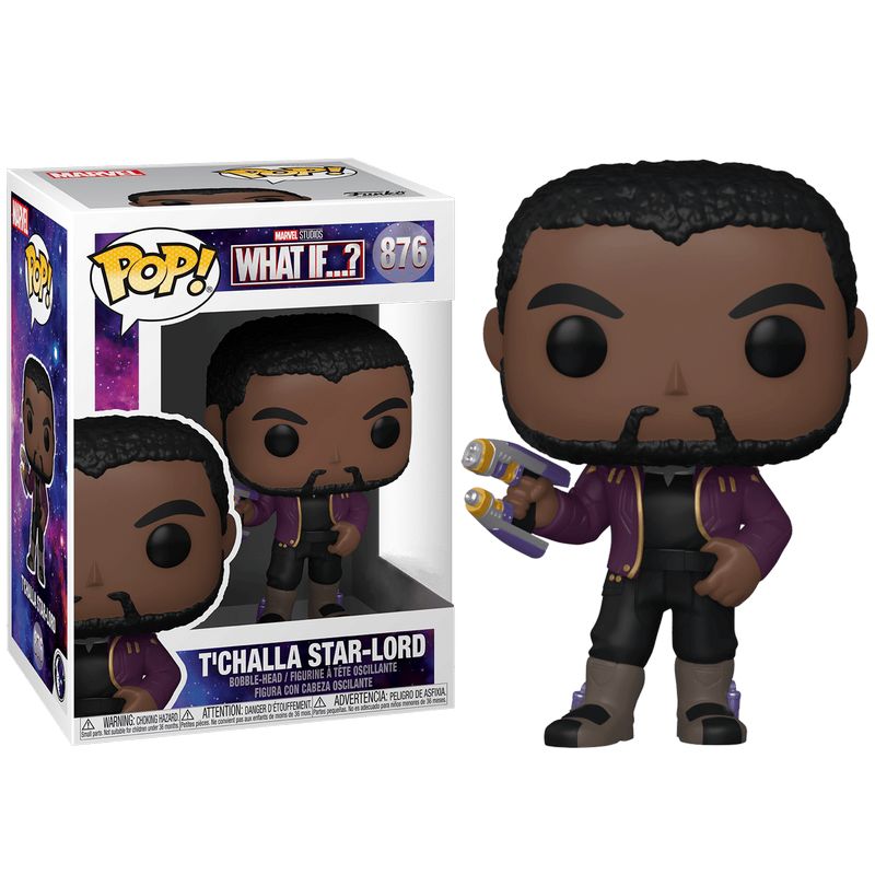 Фигурка Funko Pop What if? - T'Challa Star-Lord #56118EU / Фанко Поп Что если? - Т'Чалла (Звёздный Лорд)