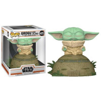 Фигурка Funko Pop Star Wars Mandalorian - Grogu using the Force Deluxe / Фанко Поп Мандалорец - Грогу