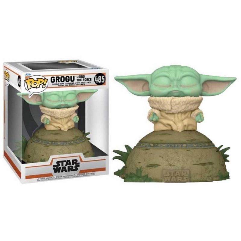 Фигурка Funko Pop Star Wars Mandalorian - Grogu using the Force Deluxe / Фанко Поп Мандалорец - Грогу