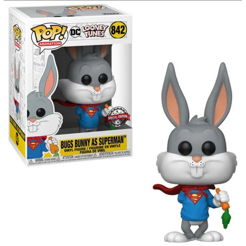 Фигурка Funko Pop Looney Tunes 80th - Bugs Bunny as Superman / Фанко Поп Луни Тюнс - Багз Банни
