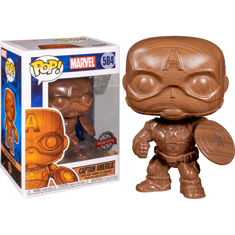 Фигурка Funko Pop Marvel Wood Deco - Captain America / Фанко Поп Капитан Америка