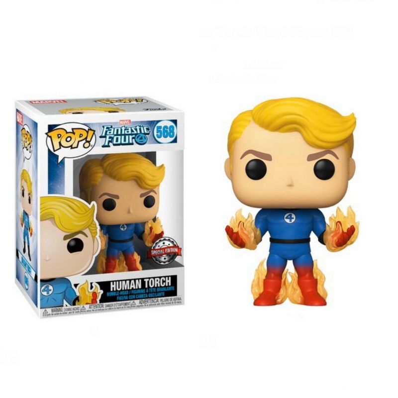 Фигурка Funko Pop Fantastic Four - Human Torch #45007 / Фанко Поп Фантастическая четвёрка - Человек-факел