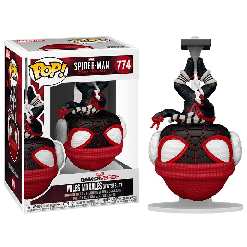 Фигурка Funko Pop Spider-Man Miles Morales Game (Winter Suit) #54291SE / Фанко Поп Человек-паук Майлз Моралес