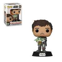 Фигурка Funko Pop Star Wars Mandalorian with Grogu / Фанко Поп Звёздные войны Мандалорец с Грогу
