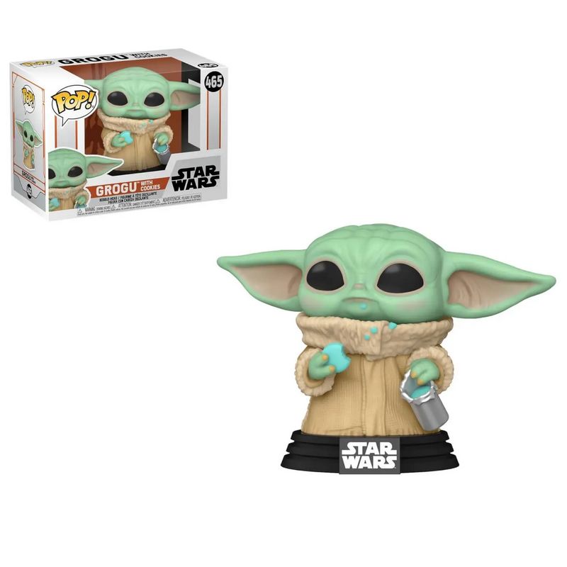Фигурка Funko Pop Star Wars Mandalorian - Grogu with Cookies / Фанко Поп Мандалорец - Грогу