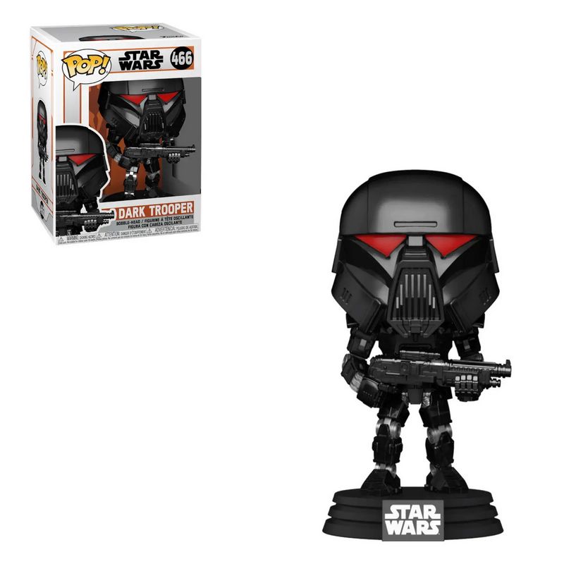 Фигурка Funko Pop Star Wars Mandalorian - Dark Trooper / Фанко Поп Звёздные войны Мандалорец - Тёмный солдат
