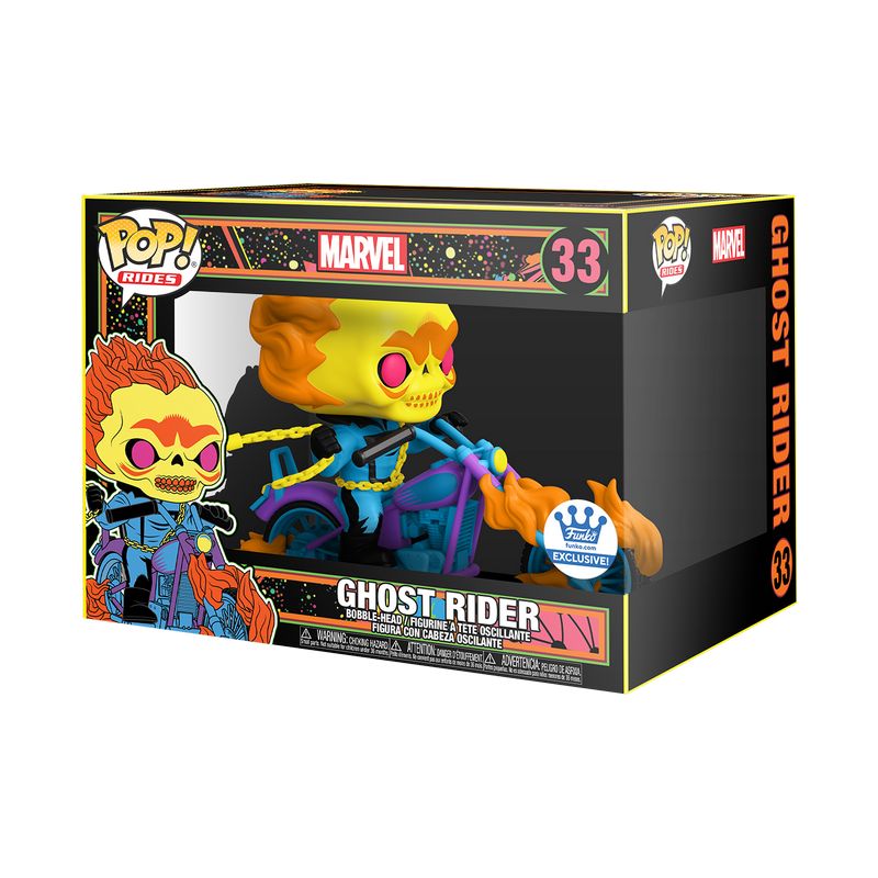Фигурка Funko Pop Black Light Marvel - Ghost Rider / Фанко Поп Призрачный гонщик