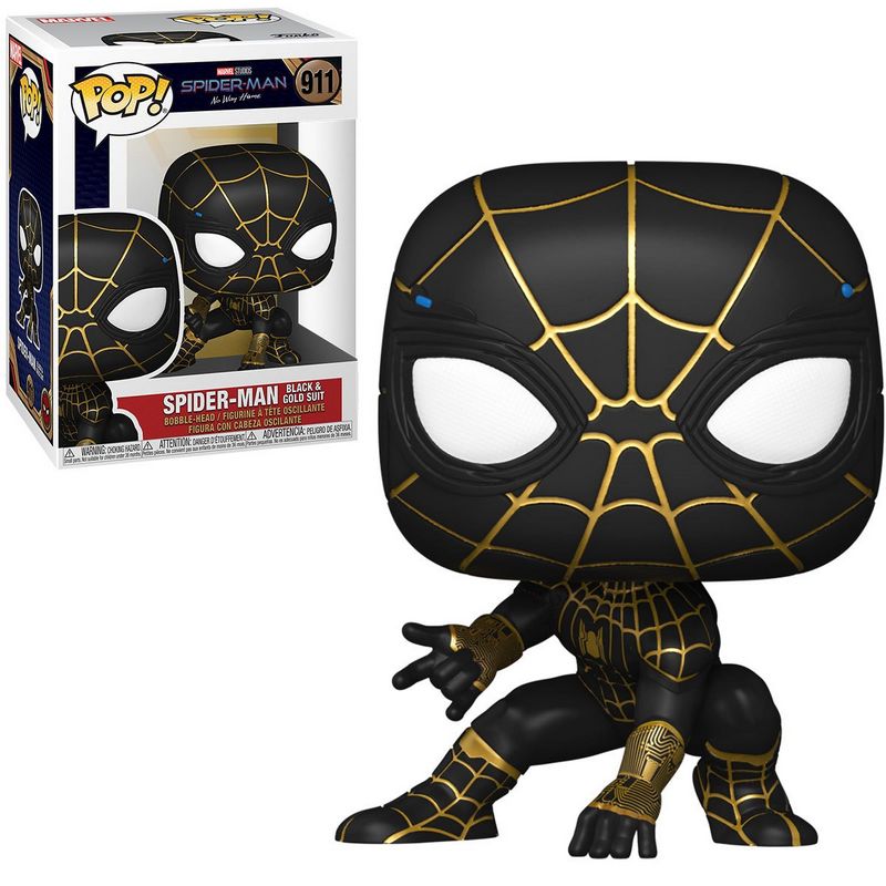 Фигурка Funko Pop Spider-Man No Way Home (Black and Gold Suit) / Фанко Поп Человек-паук