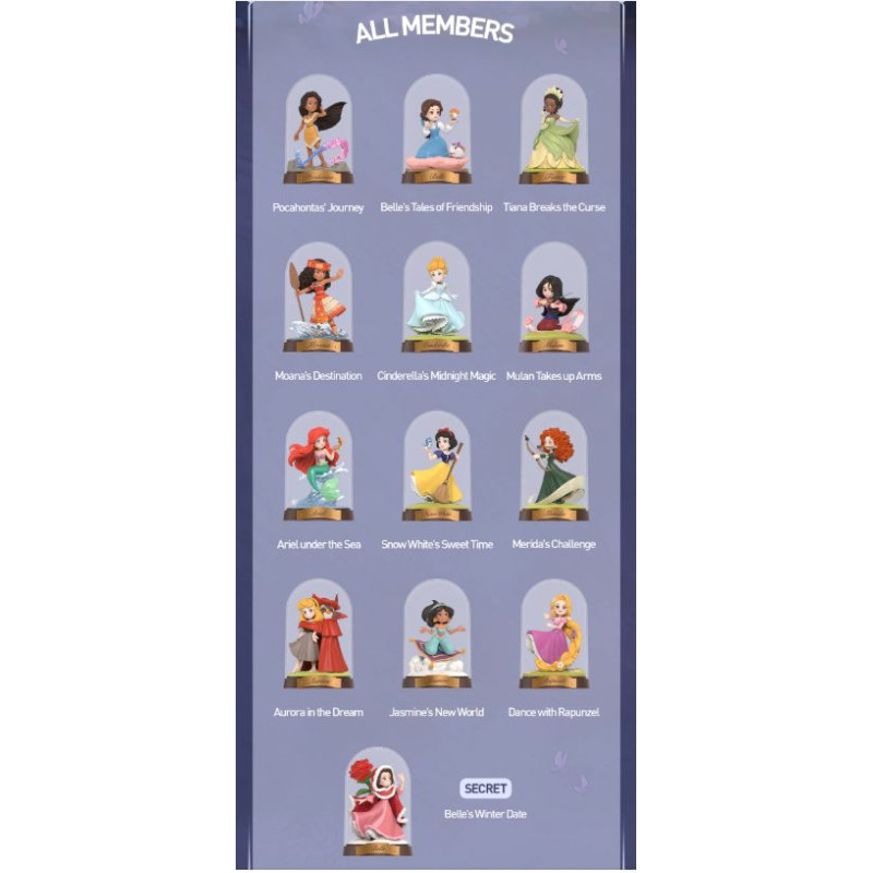 Коллекционная фигурка Pop Mart Disney Princess Create Your World Series Figures Blind Box