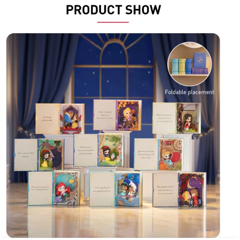 Коллекционная фигурка Pop Mart Disney Princess's Fairy Tales Series Scene Sets Figures Blind Box